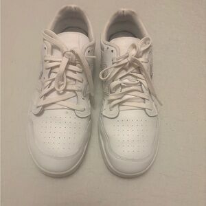 New Balance All-White Athletic Shoes